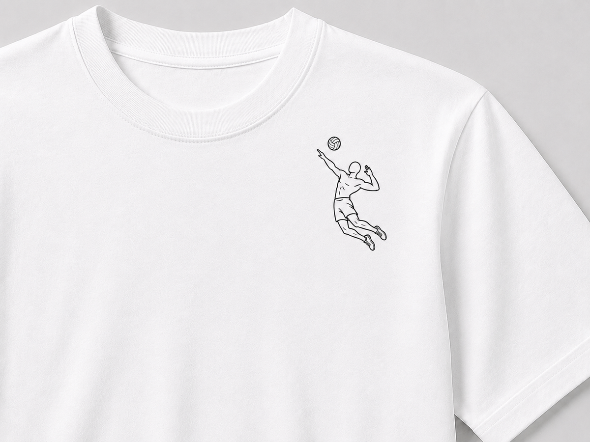 Outline Volleyball Tee